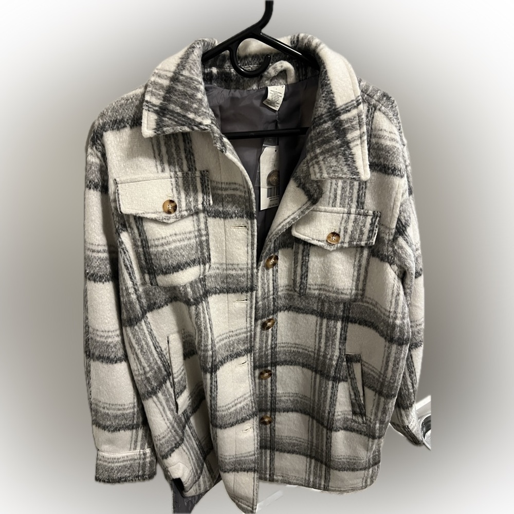 Women's wonderly Long Faux Wool Shacket
